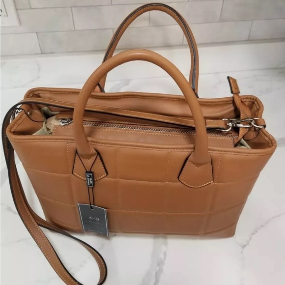 NWT 🇮🇹 AB A. Bellucci Brown Leather Shoulder Crossbody Bag Made in Italy 🇮🇹 - Picture 7 of 15